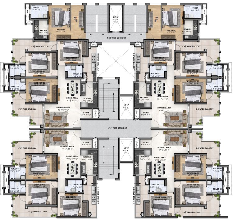 Atlantis Grand 3 bedroom plus utility floor plan